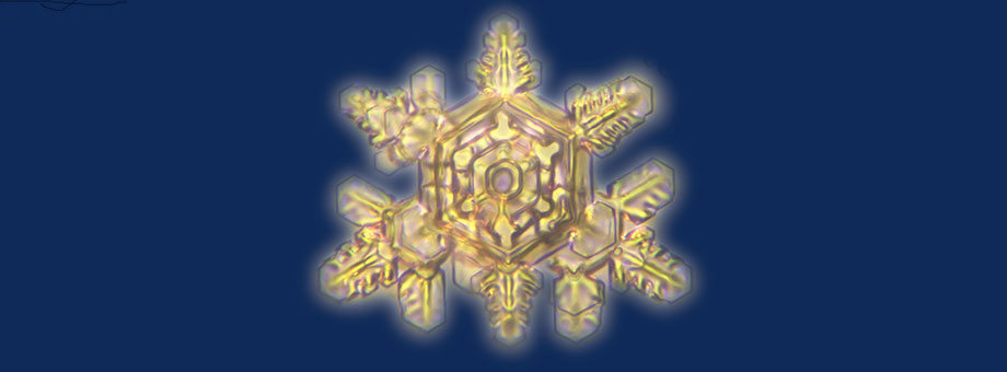 Logo als Wasserkristall